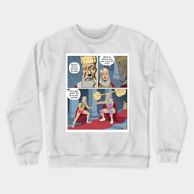 Dost thou even hoist? Crewneck Sweatshirt by drawerofdrawings